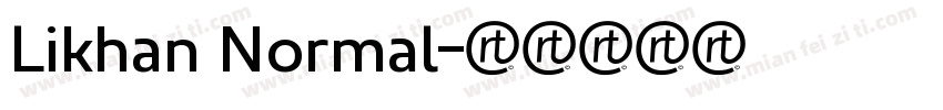 Likhan Normal字体转换